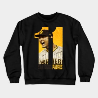 San Diego Padres- Back Number 11 Vintage Crewneck Sweatshirt